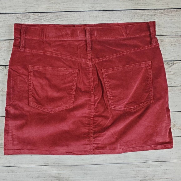 Madewell NWT velveteen stretch straight zip mini - Picture 5 of 7